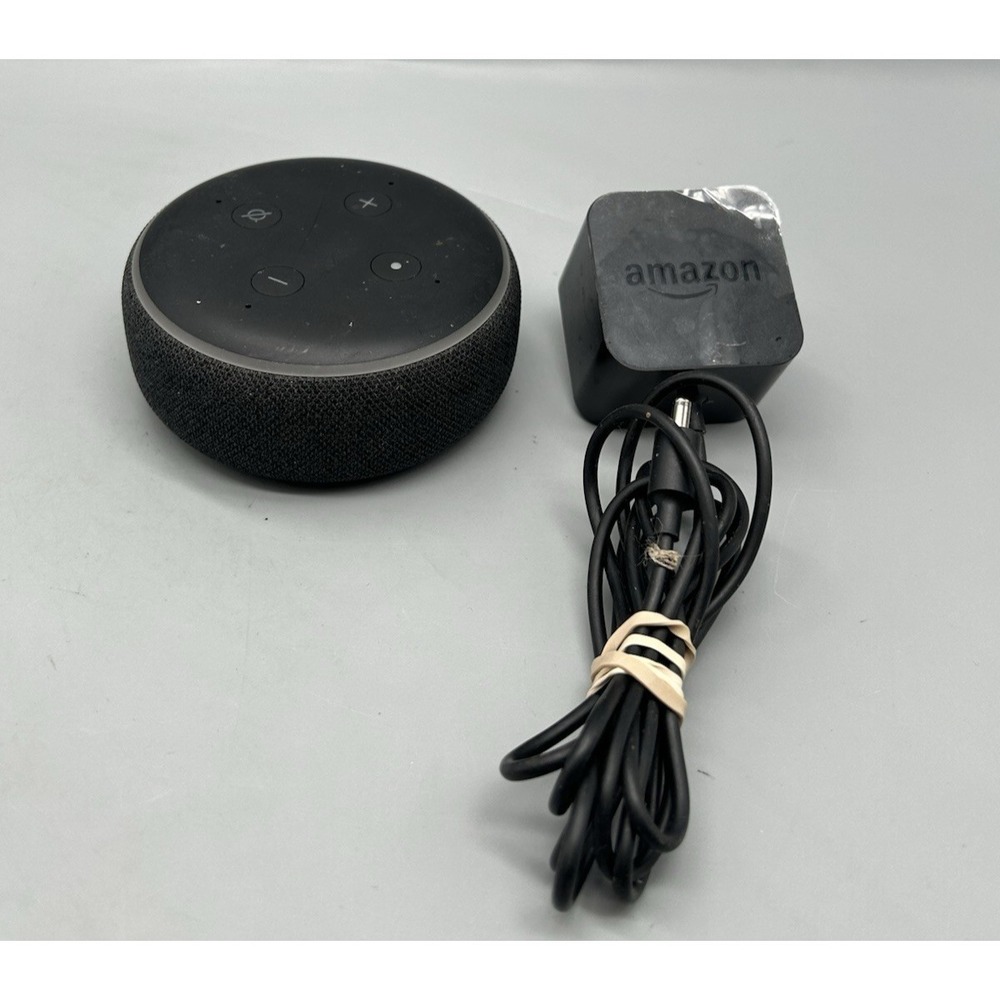 Amazon Echo Dot 3rd Gen (D9N29T) Smart Speaker - Charcoal Black - Tested